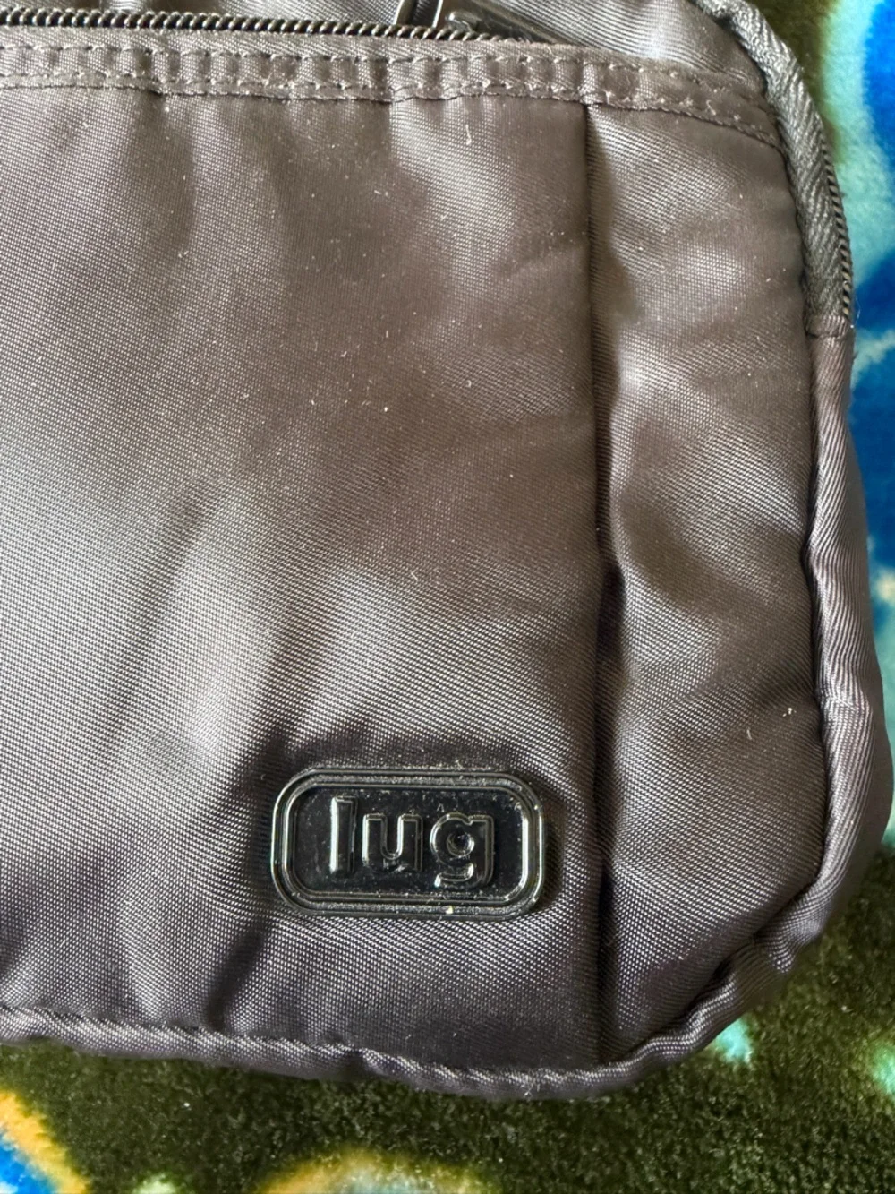 Black Men's Crossbody Shoulder Bag - Picture 5 of 14